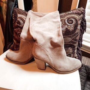 👢Lucky Brand Taupe Leather Boots ✨ | Size 7